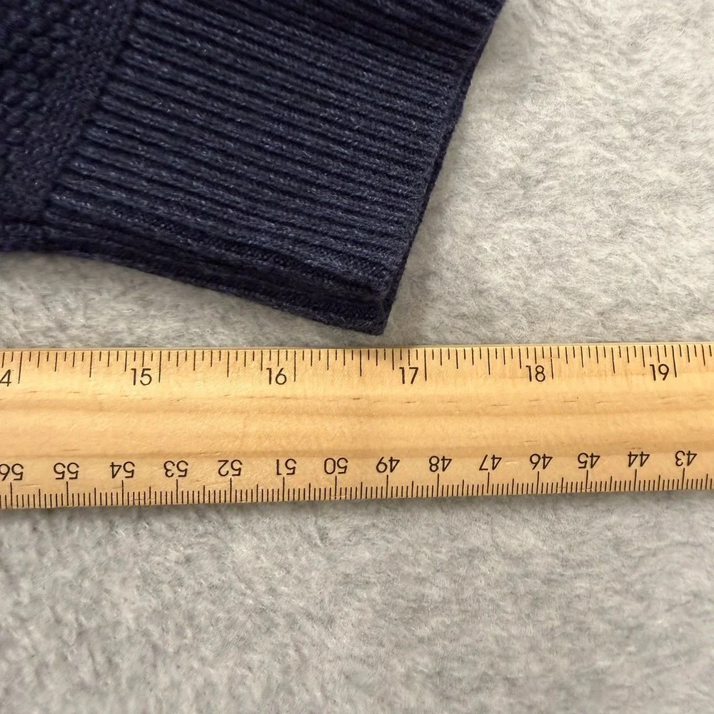 Lululemon Sweater Mens S Blue Textured Knit Crewneck